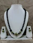 Antique Beads & Glass Beads Jewellery Set for Women, Black