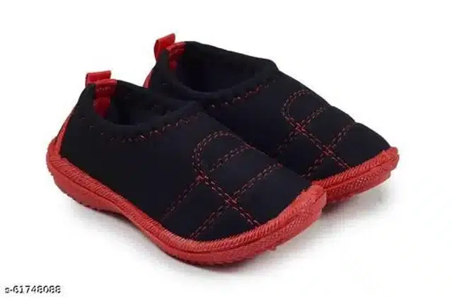 Sneakers for Kids (Black & Red, 7-8 Years)