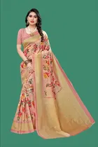 Art Silk Printed Saree for Women 