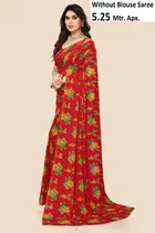 Georgette Printed Saree for Women 