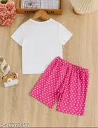 Cotton Blend Printed Clothings Set for Girls 
