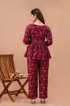 Women's Paisley Printed Comfort Co‑Ord Fusion Set 