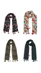 Chiffon Printed Scarves for Women & Girls 