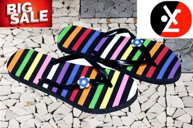 LifeO Slippers for Women (Multicolor, 6) (Set of 2)