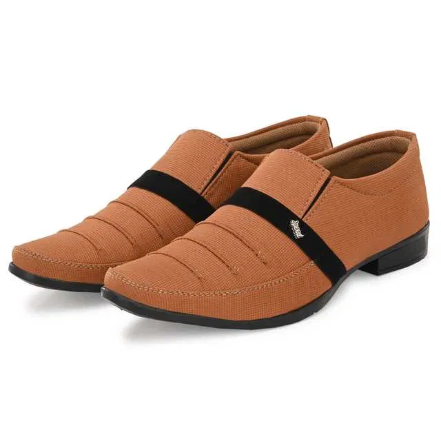 Bluemaker Formal Shoe For Men (Beige, 10) (B20)