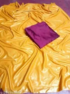 Lycra Solid Saree for Women 