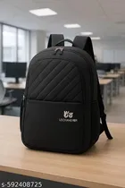 Polyester Backpack for Men & Women, Black