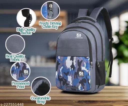 Rubber Backpack for Men & Women, Multicolor