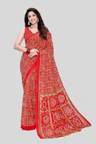 Art Silk Printed Saree for Women 