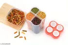 Plastic Airtight 4 Section Container 