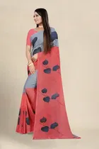 SVB जॉर्जेट साड़ी विद ब्लाउज फॉर विमेंस 