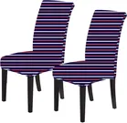 Polycotton Printed Chair Covers (Blue, 45x50 inches) (Pack of 6)