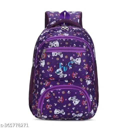 Nylon Backpack Bag, Purple