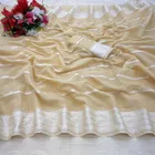 Cotton Blend Striped Saree for Women 