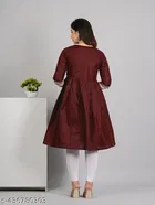 Cotton Embroidered Knee Length Maternity Kurti for Women 