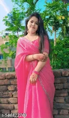 JImmy Choo Saree for Women, Pink 