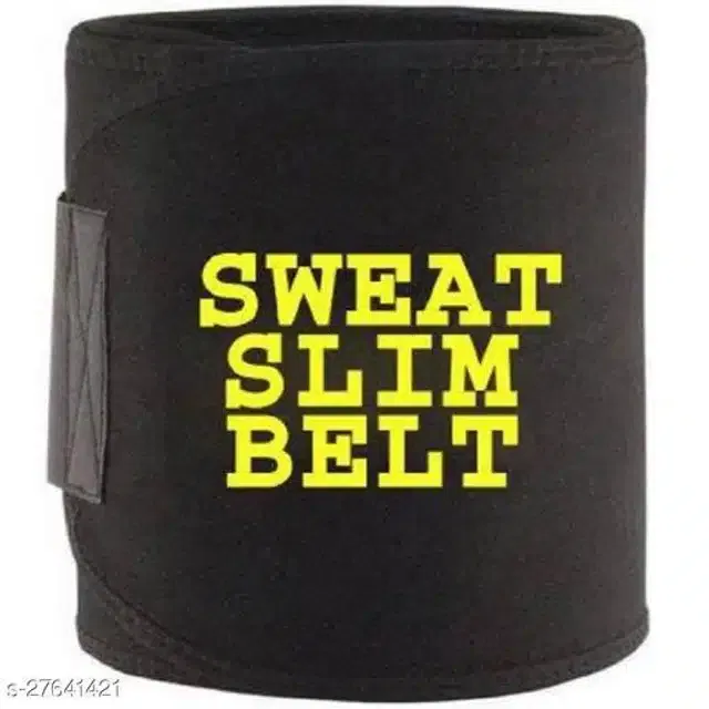 Sweat Belt for Unisex (Black, Free Size)