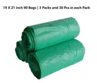 Innate Branded, Size-19x21, 90 Pcs Garbage Bags,, Set of 3, Green