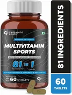 CARBAMIDE FORTE Multivitamin for Men - Sports Multivitamin Tablets with 81 Ingredients (60 Tablets)
