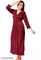 Satin Nightdress Set for Women 