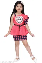 Cotton Blend Dress for Girls 