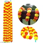 Plastic Artificial Marigold Flowers Garlands 