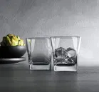 Afast Premium Old Fashioned Square Classic Whiskey Glasses Set 6, Transparent, 150 ml, Bar Glasses for Scotch, Bourbon, Liquor and Cocktail Drinks 