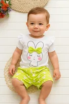 Hosiery Cotton Printed Clothings Set for Girls 