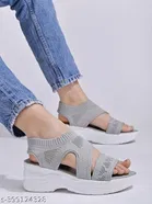 Mesh Heel Sandals for Women 
