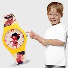 LORETTA Silicone Straps Analog Watch for Kids (Yellow)