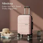 Mindesa Cabin Size 50 L Travel trolley bag, Peach color