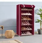 6 Layer Plastic Collapsible Shoe Racks 