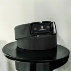 Casual Nylon Belt for Men (Dark Grey, Free Size)