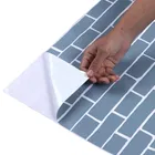 Decor PVC Vinyl Wallpaper for Home Brick Grey 45x250cm