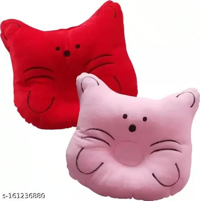 Pillow for Baby (Red & Pink, Pack of 2)