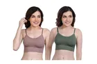 Cotton Blend Padded Camisole Bra for Women 