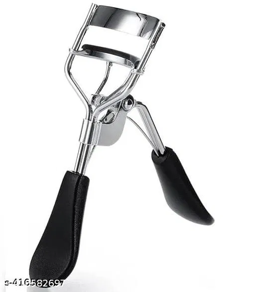 Metal Eyelashes Curler (Silver & Black)