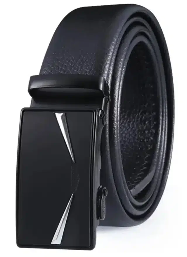 Synthetic Casual Belt for Men (Black)