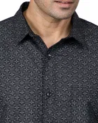 Poly Cotton Full Sleeves Printed Shirt for Men 