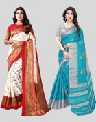 Art Silk Printed Saree for Women 
