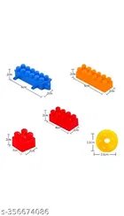 Plastic 200 Pcs Block Toys for Kids (Multicolor, Set of 1)