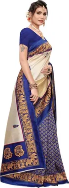 Mysore Silk Printed Saree for Women 