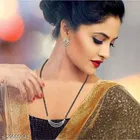 Alloy Mangalsutra with Earrings for Women 