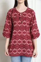 Cotton Printed Top for Women 