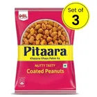 Pitaara Nutty Tasty Coated Peanuts 3X75 g (Pack Of 3)