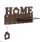 Designer Home Keys Wooden Key Holder with 7 Hooks, Key Stand Key Hanger