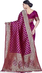 Banarasi Silk Zari Woven Saree for Women 