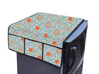 Knit Printed Fridge Top Cover with Side Pockets 