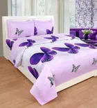Polycotton Printed Double Bedsheet with 2 Pillow Covers 