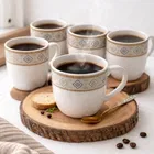 Ceramic Tea & Coffee Cup, White, Pack of 6 